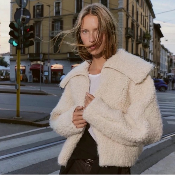 Zara Jacket Cardigan Ecru 9598/179 - Picture 2 of 6